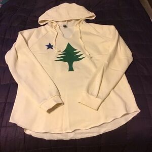 Original Maine flag hooded sweatshirt. Small
